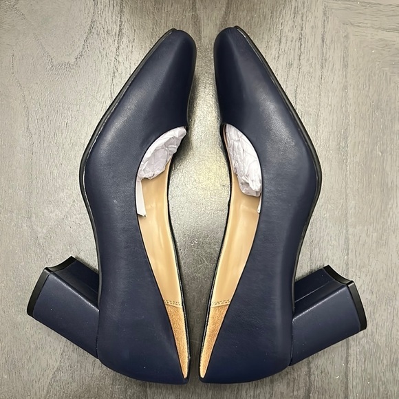 Naturalizer Warner Square Toe Pump French Navy (WIDE) - Picture 8 of 15